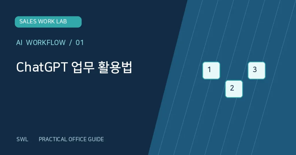 ChatGPT 업무 활용 실무 가이드 SWL 대표 이미지