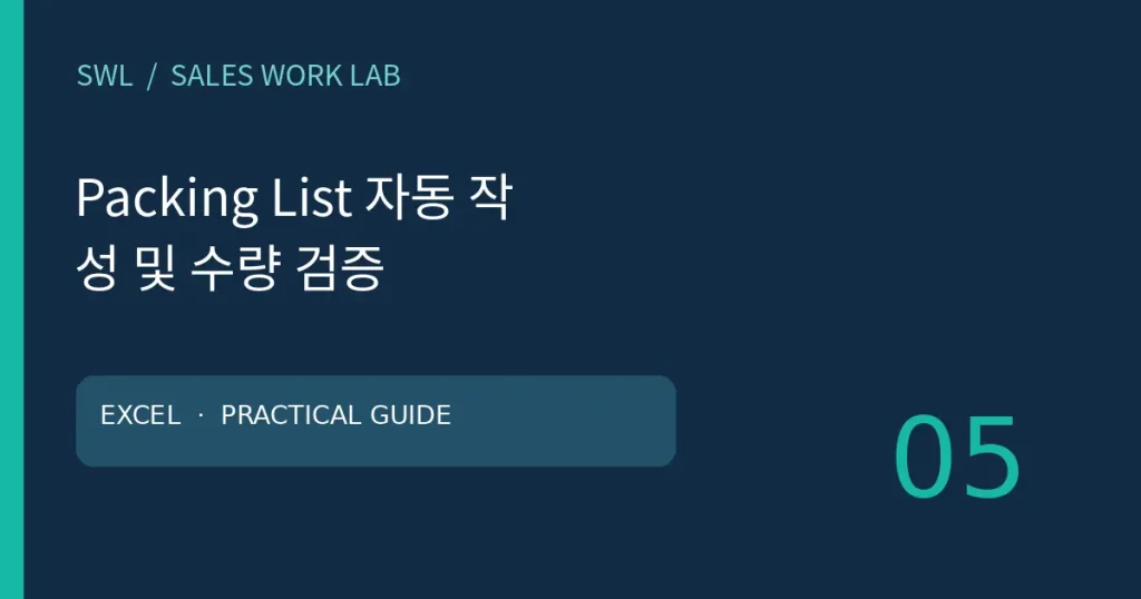 packing list cover